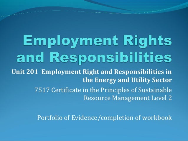 write an essay about rights and responsibilities in the workplace